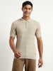 Oceanic Knit Textured Polo Shirts