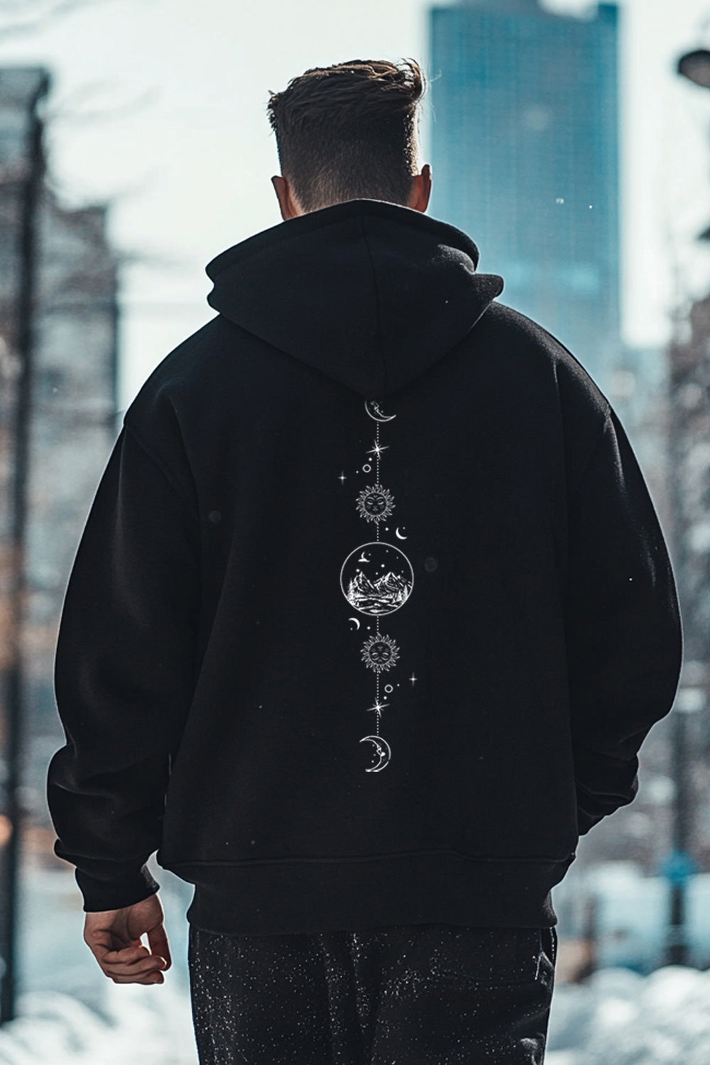 Lunar Echo Oversized Fit Hoodie