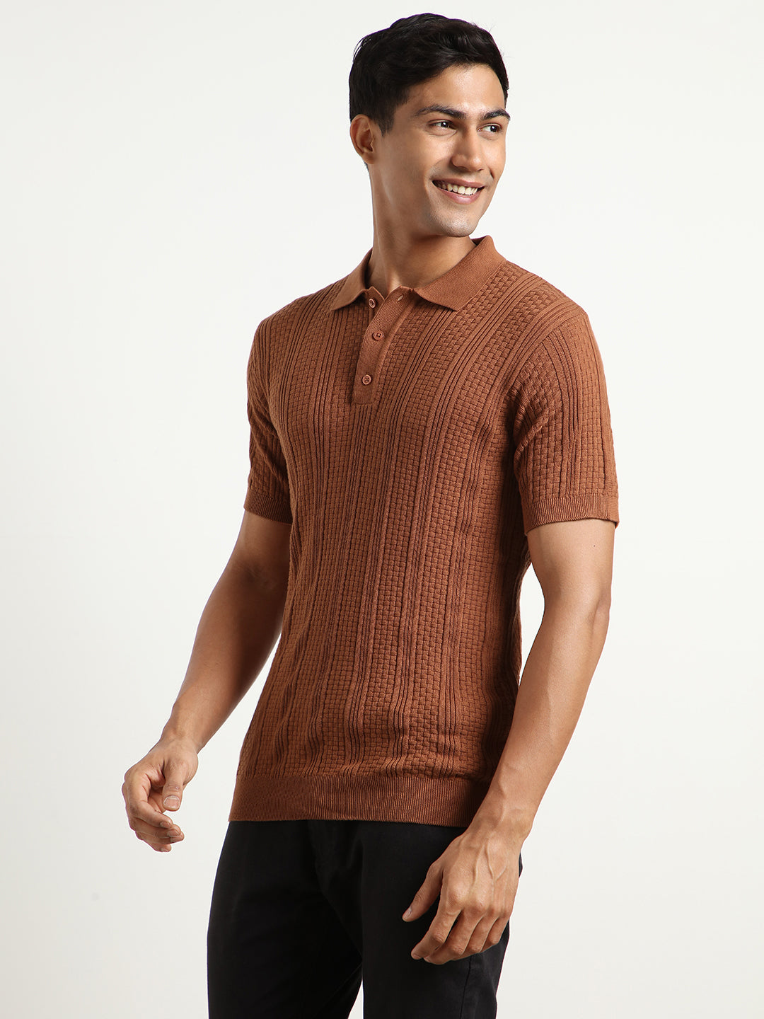 Oxford Textured Polo Shirts