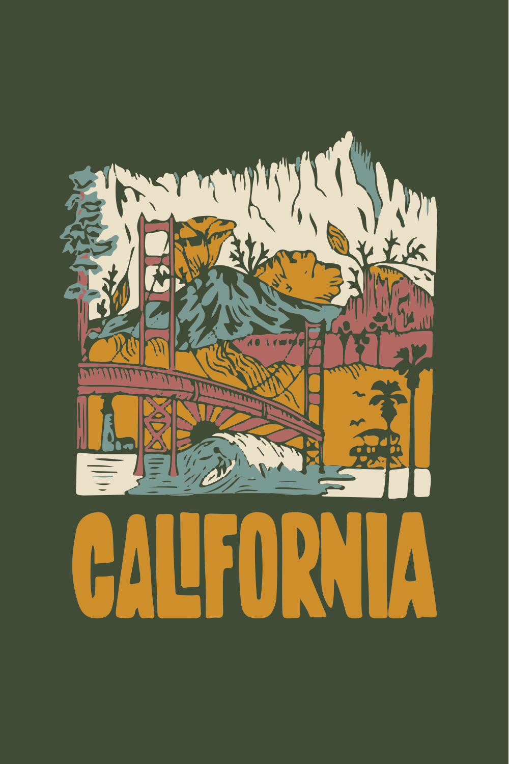 California Oversized T-Shirt