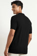 Cascade Zip Textured Polo T-Shirt