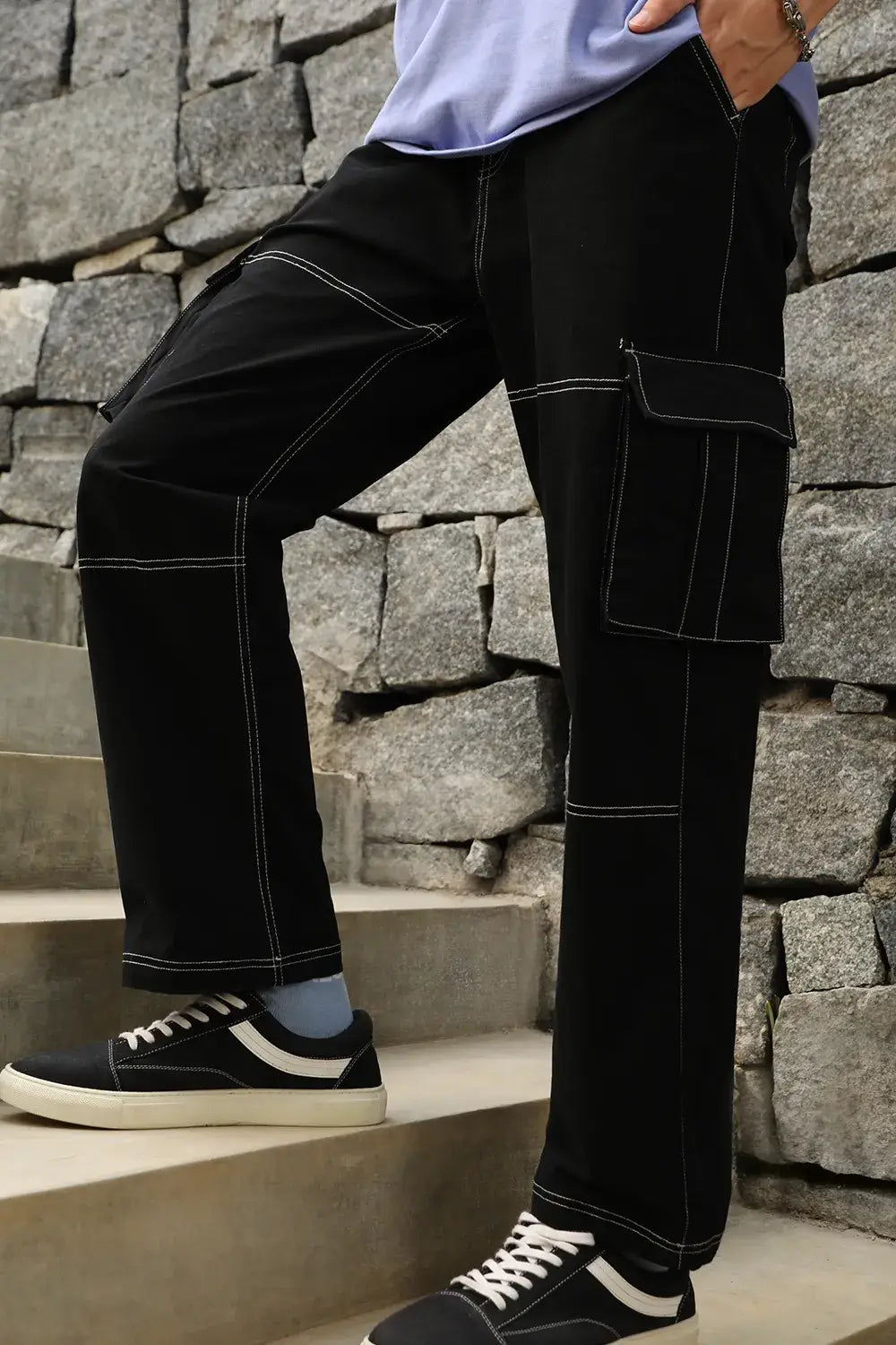 Classic Straight Fit Woven Cargo Pants