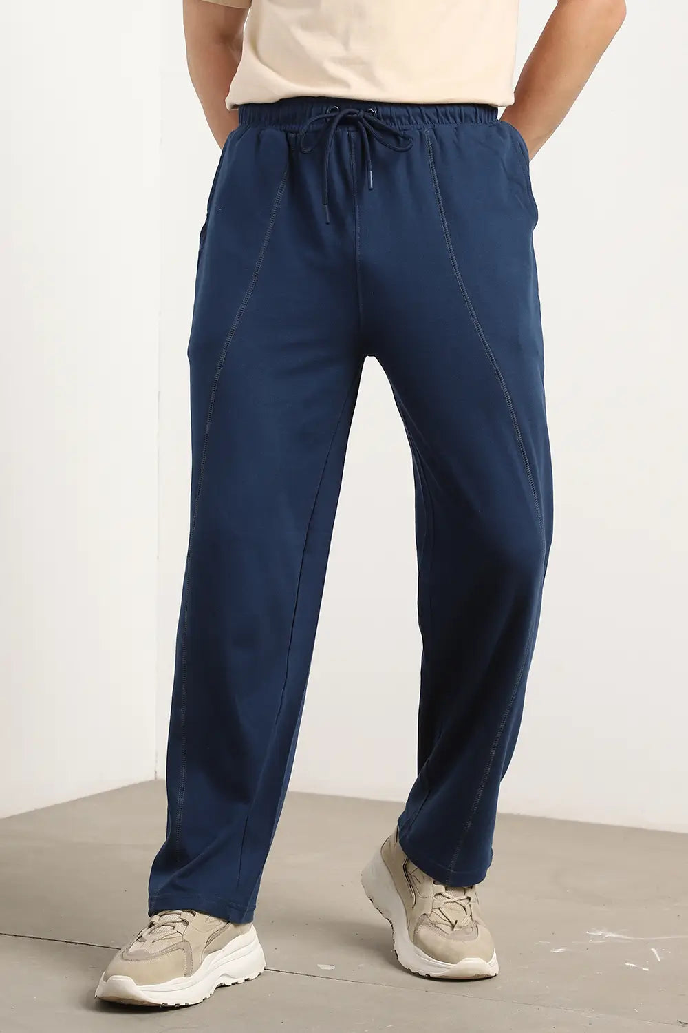 Navy Straight Fit Joggers