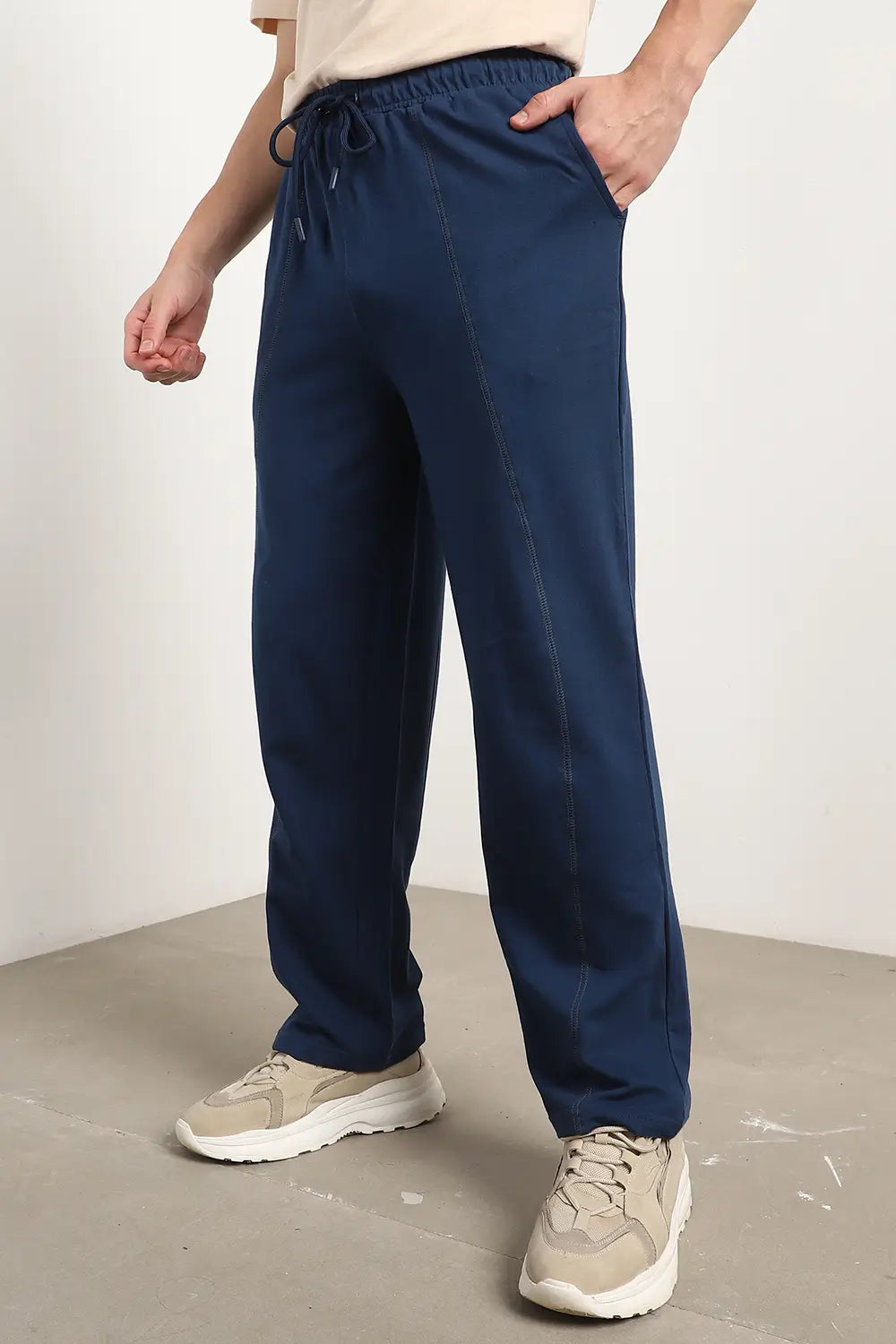 Navy Straight Fit Joggers