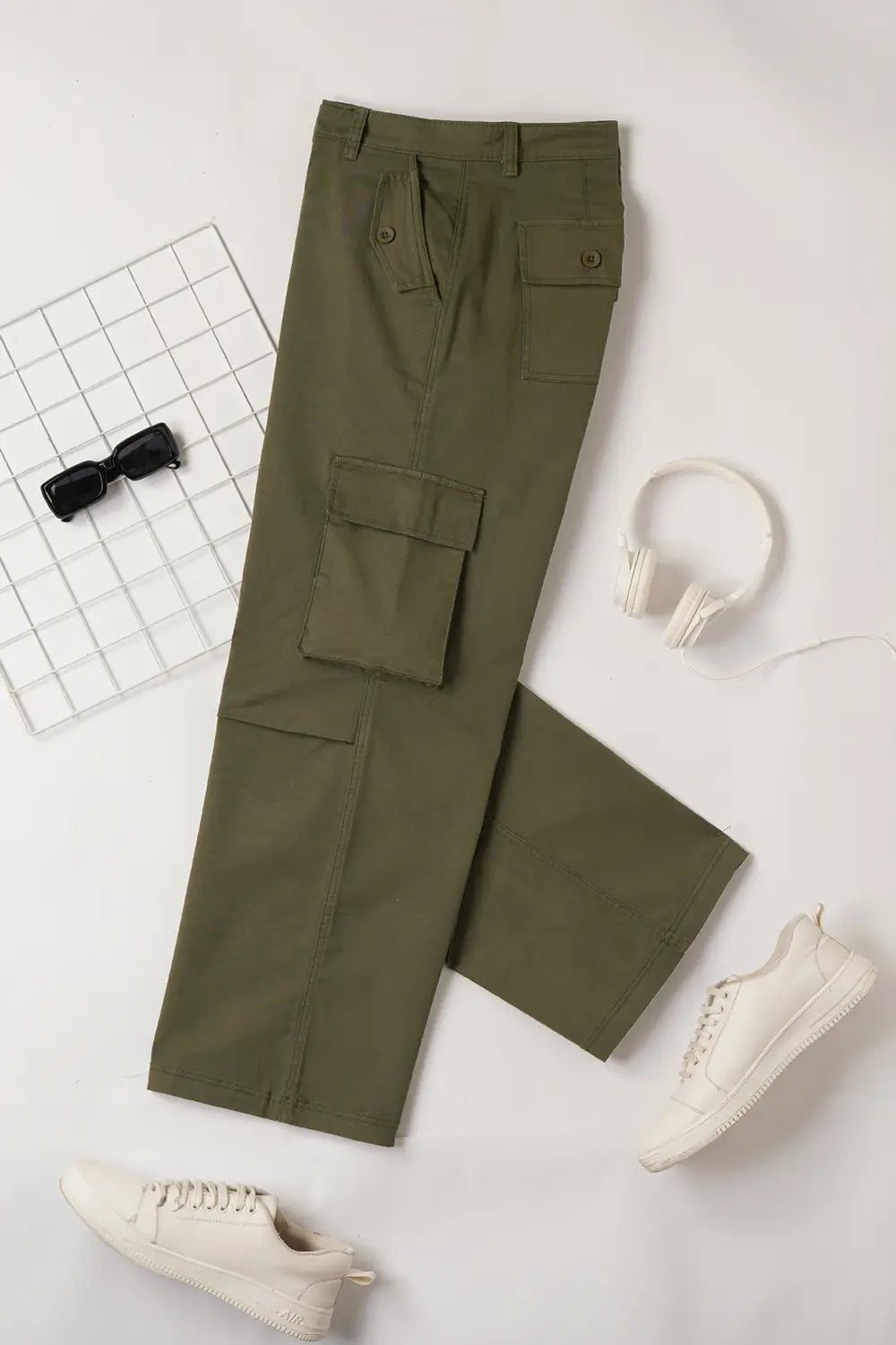 Nobero Baggy Fit Cargo Pants