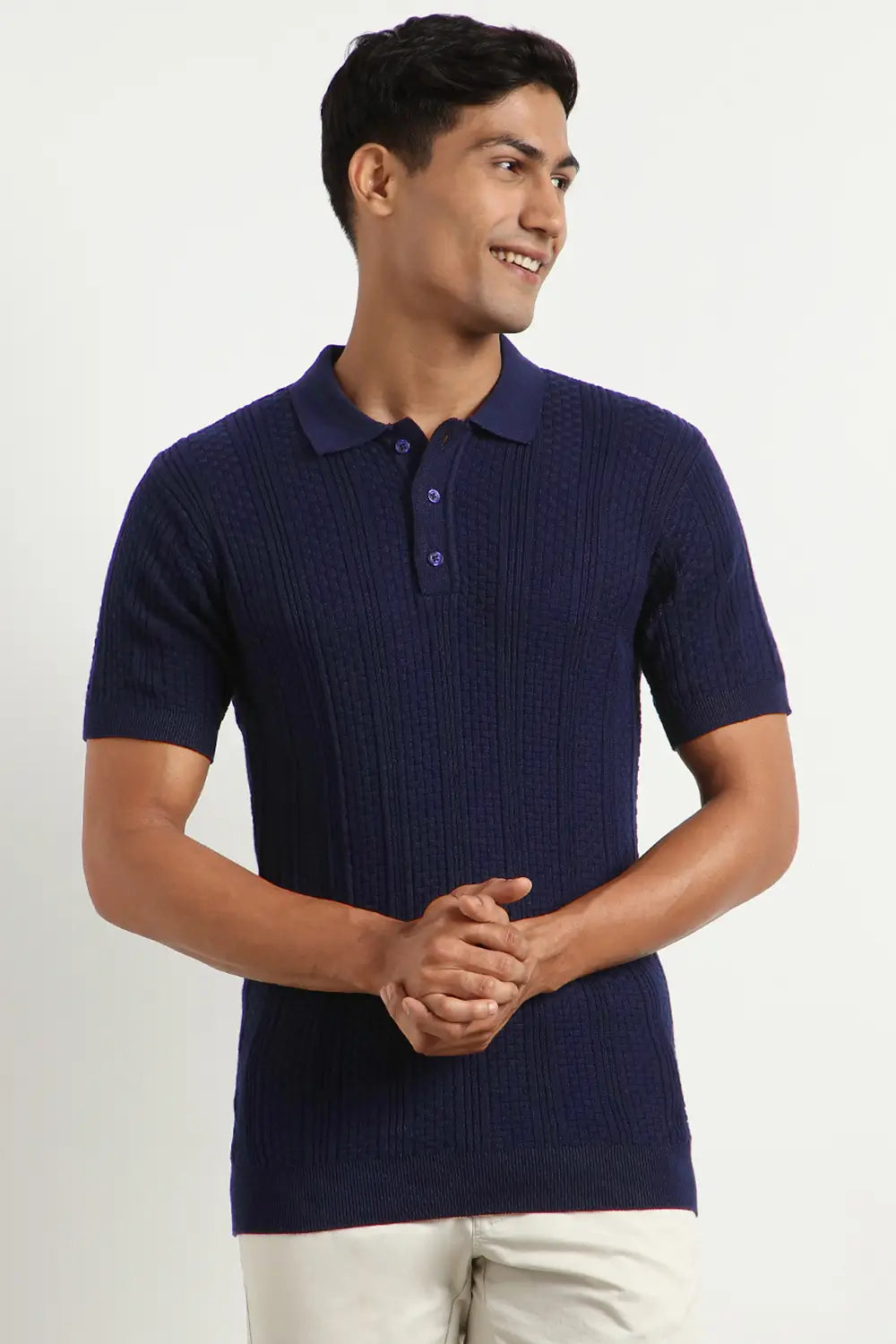 Oxford Textured Polo Shirts