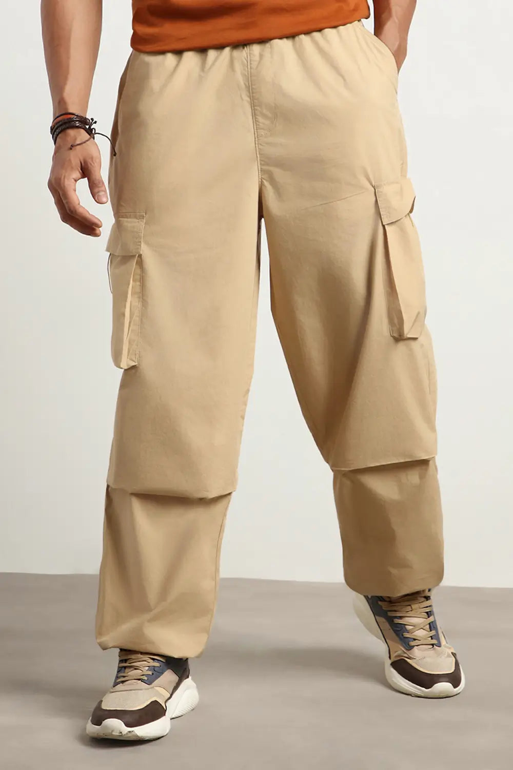 Oversized Parachute Cargo Pants