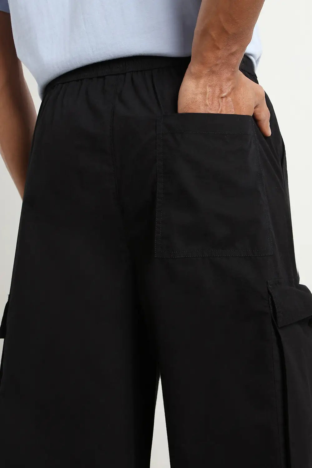 Oversized Parachute Cargo Pants