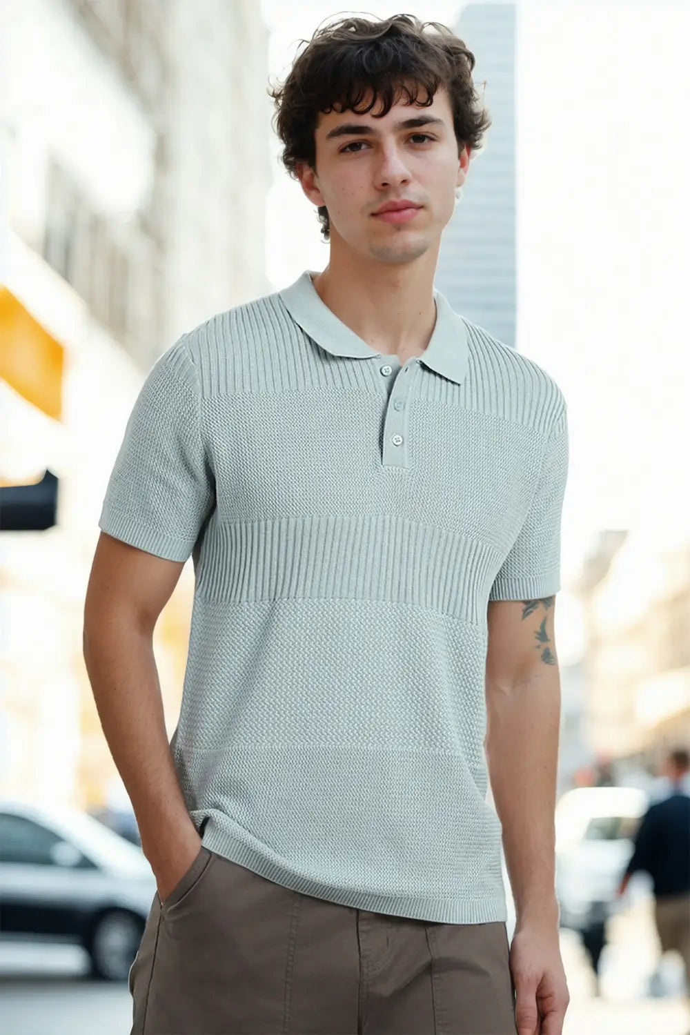 Multi Textured Polo Shirts