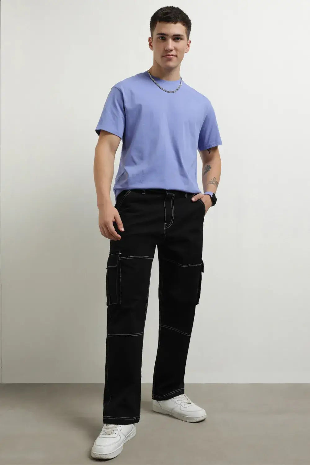 Classic Straight Fit Woven Cargo Pants