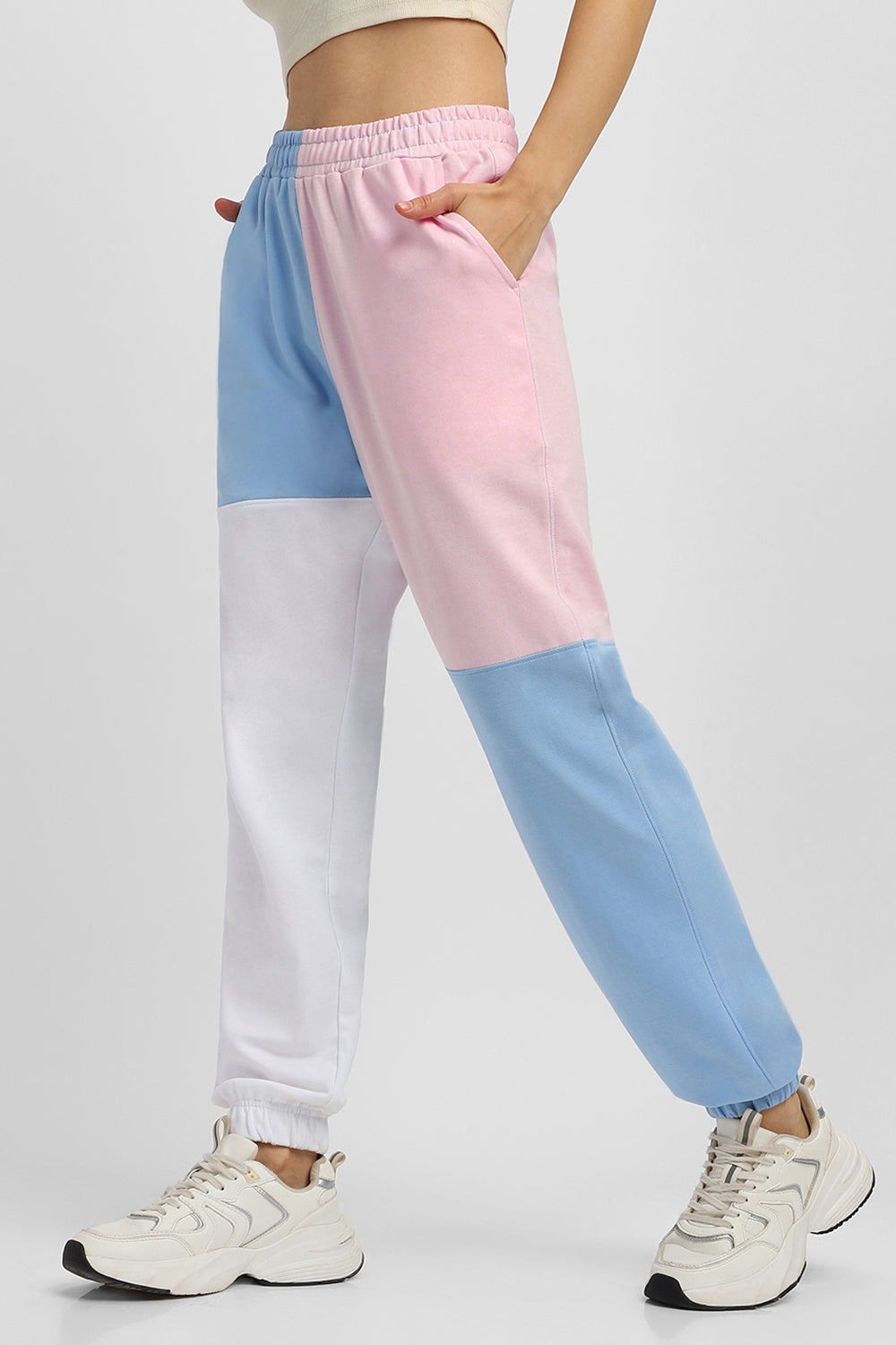 Oversized Colorblocked Joggers Women