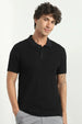 Multi Textured Polo T-Shirt