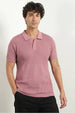 Multi Textured Polo T-Shirt