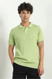 Drop Needle Textured Polo T-Shirt