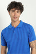 Drop Needle Textured Polo T-Shirt