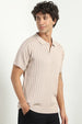 Drop Needle Textured Polo T-Shirt