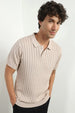 Drop Needle Textured Polo T-Shirt