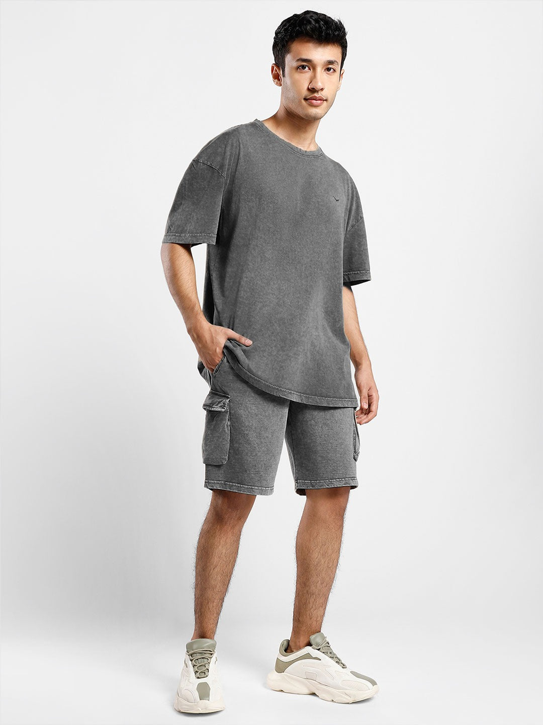 Oversized Cargo Shorts Co-ord