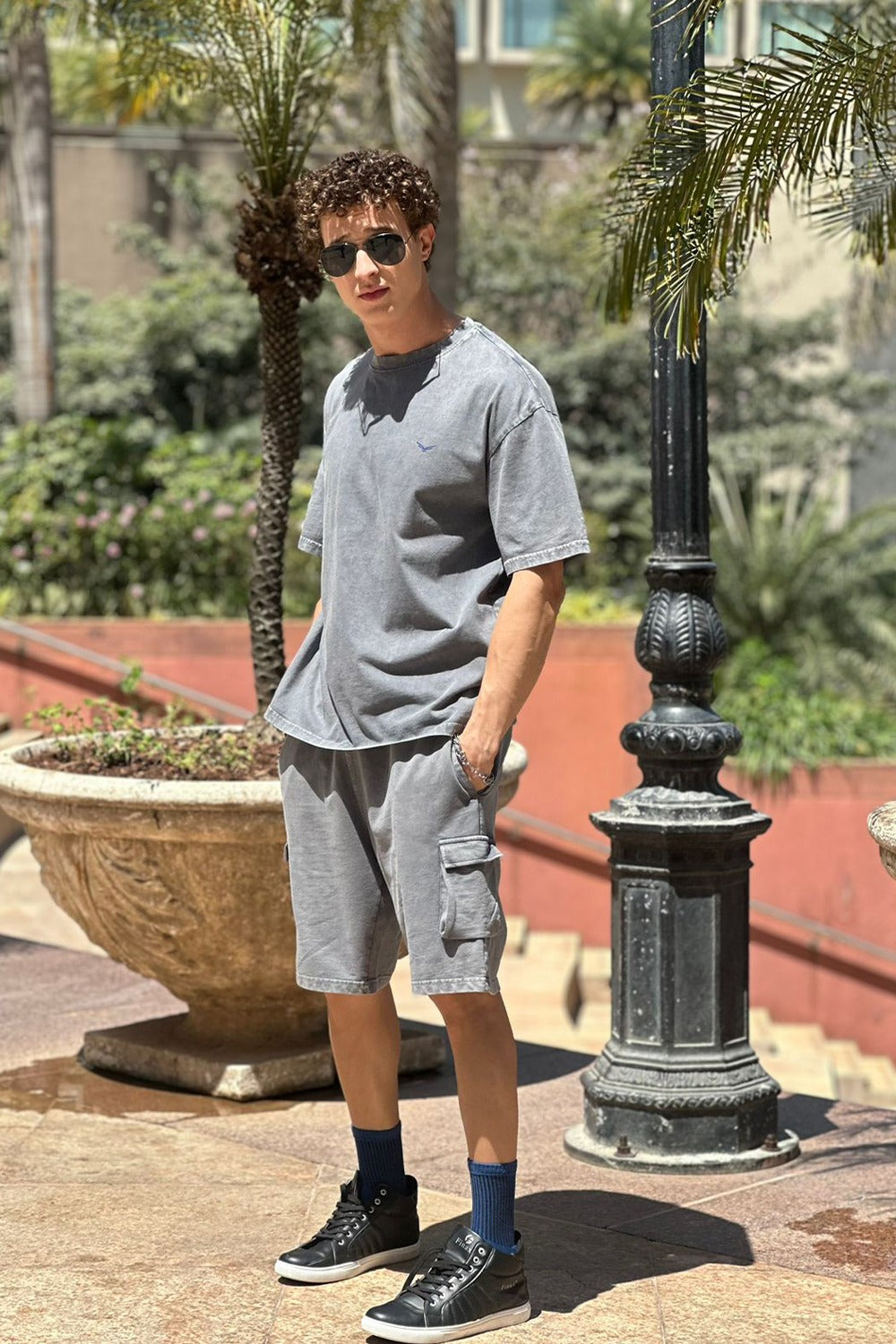 Oversized Cargo Shorts Co-ord