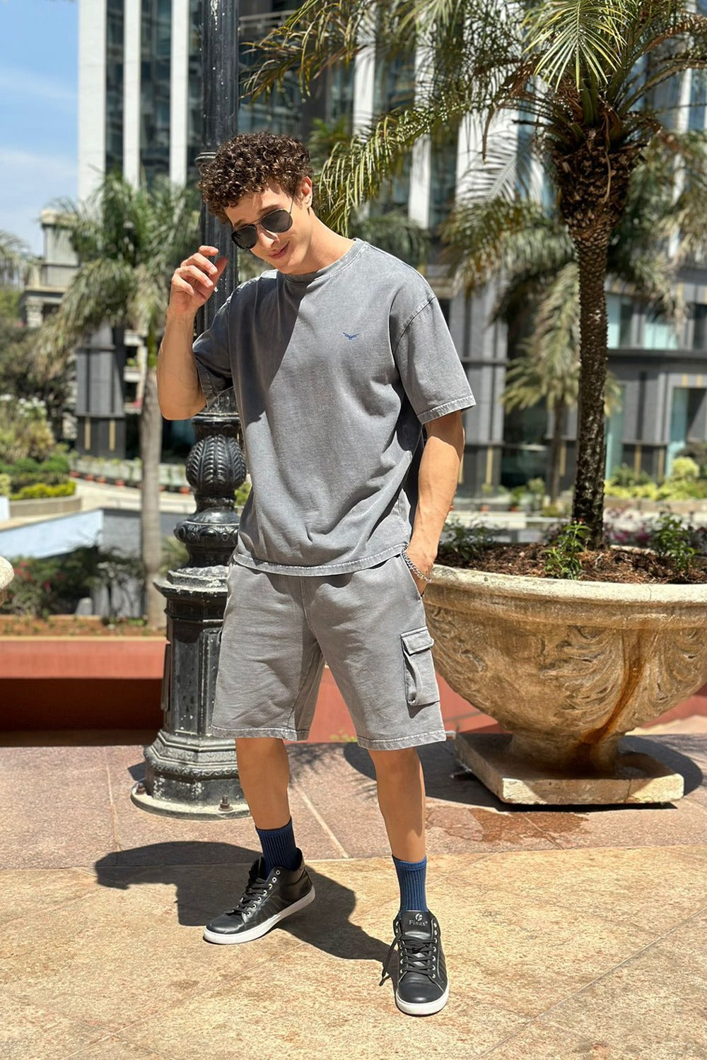 Oversized Cargo Shorts Co-ord