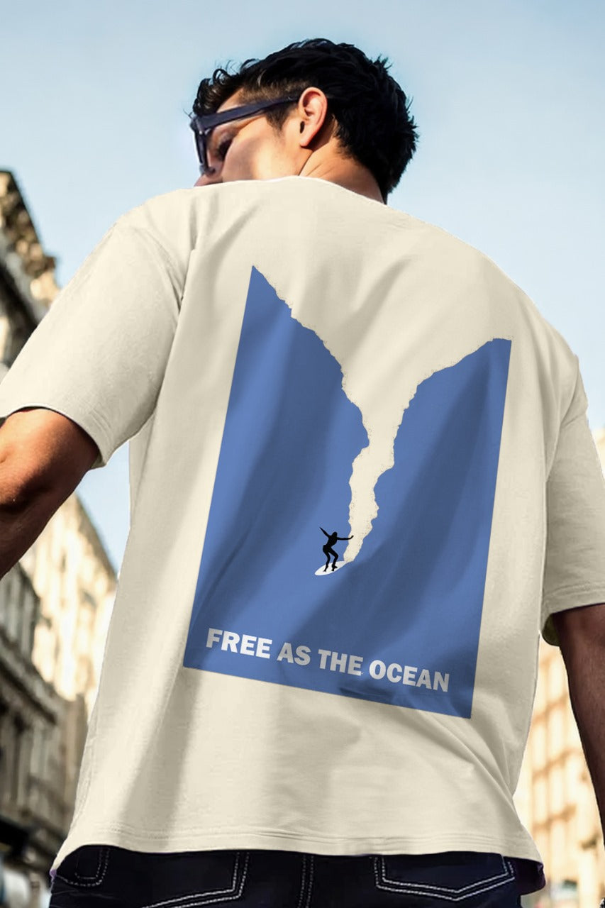 As Free As The Ocean Oversized T-Shirt