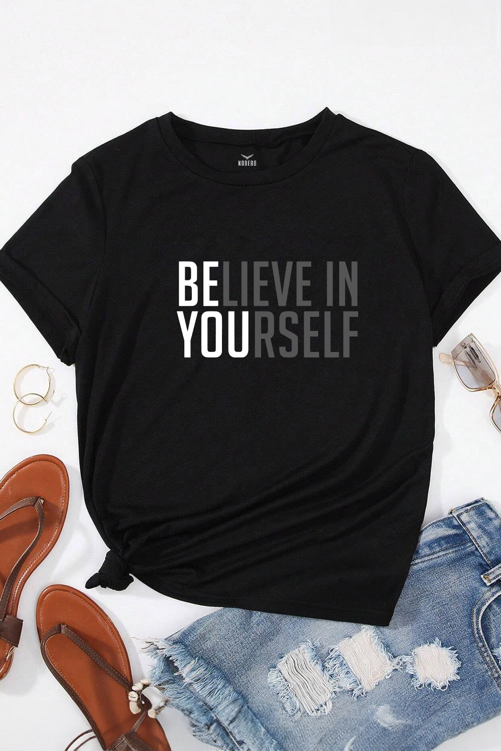 Boyfriend Believe in Yourself Classic Fit T-Shirt