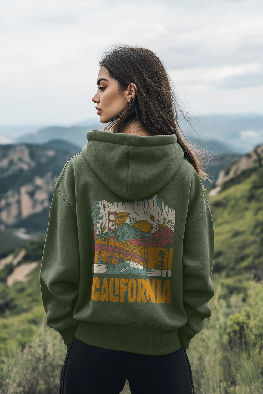 Boyfriend Fit California Oversized Hoodie