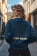 Boyfriend Fit Ocean Dreams Oversized Sweatshirt