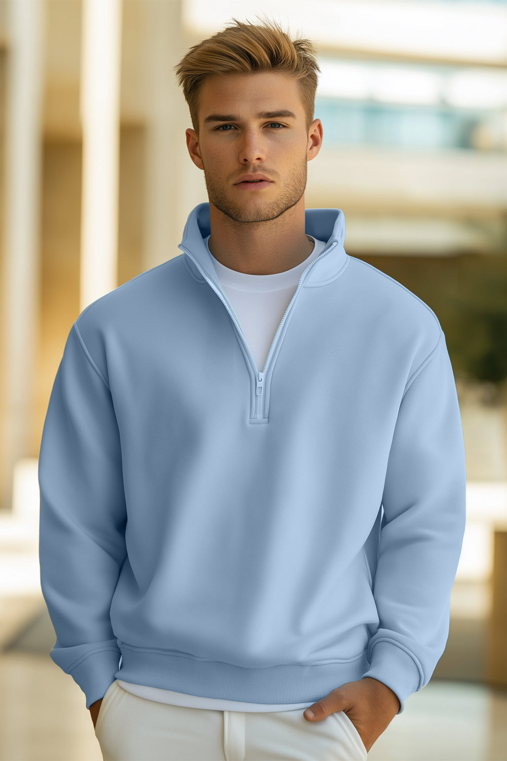 Mock Neck Sweatshirt