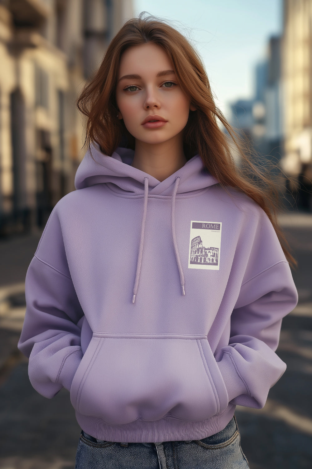 Boyfriend Fit Rome Oversized Hoodie