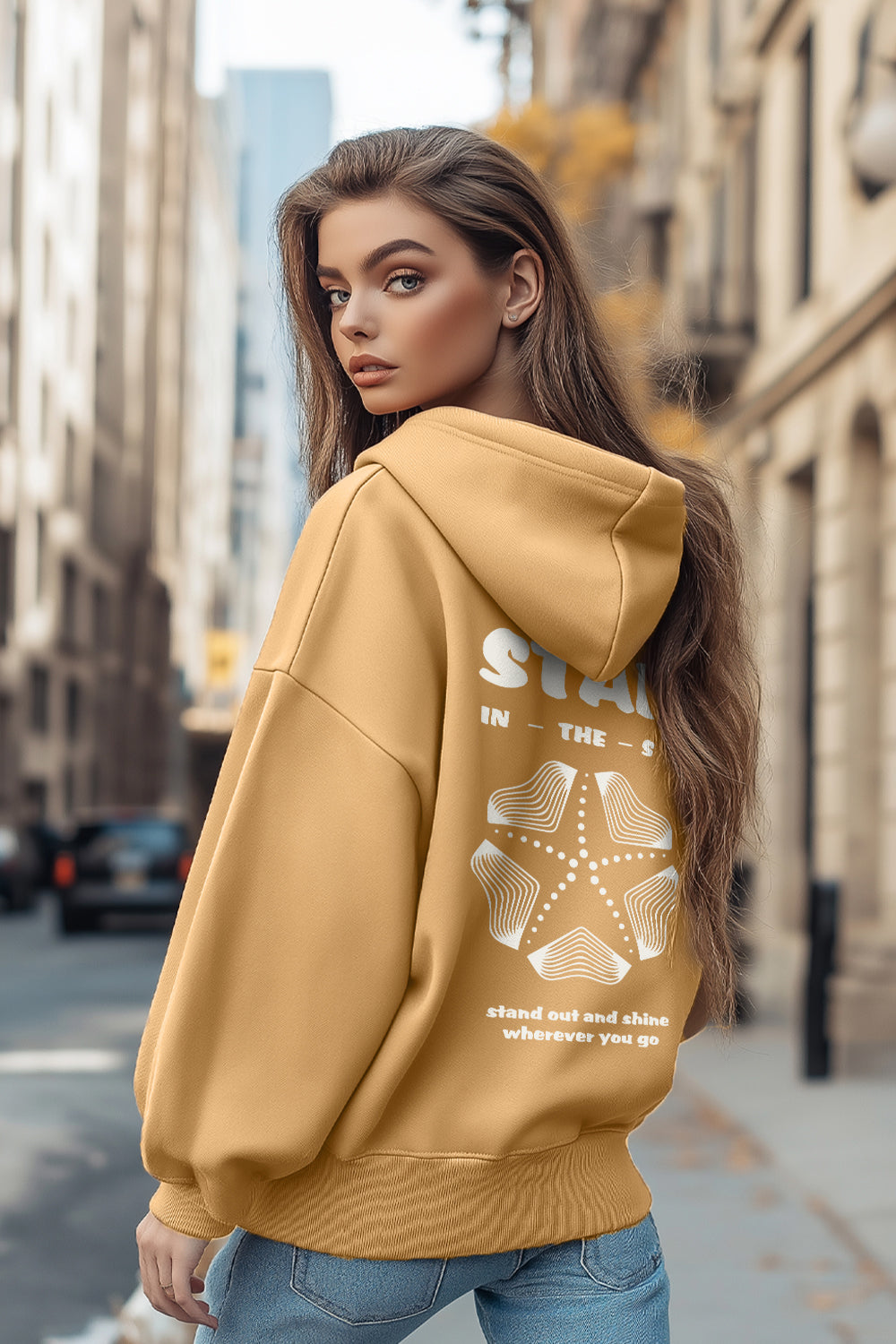 Boyfriend Fit Be The Star Oversized Hoodie