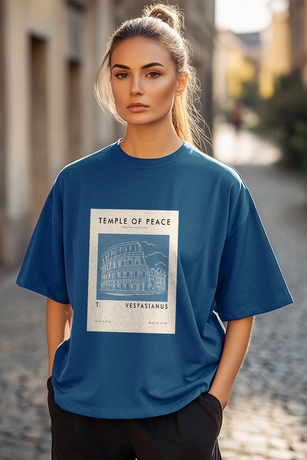 Temple of Peace Oversized T-Shirt